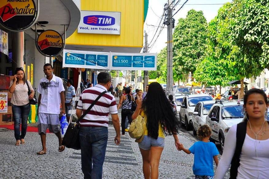 Paraíba pode perder R$ 144 milhões por mês se reforma da Previdência for aprovada 1 centro de joao pessoa pedestres comercio foto jose lins 4