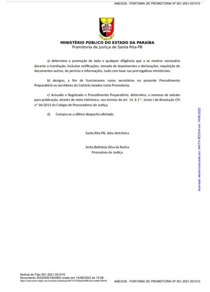 Ministério Público da Paraíba abre investigação de superfaturamento na compra de rádios pela Prefeitura de Santa Rita 3 Screenshot 20220617 215322 Instagram