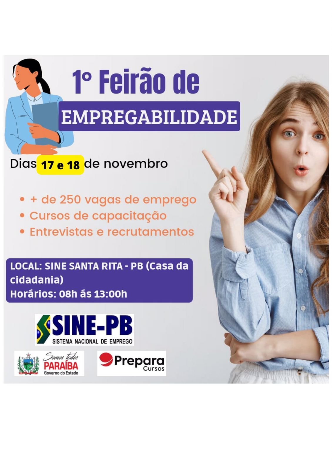 Feirão oferta mais de 200 vagas de emprego em Santa Rita 2 IMG 20221116 WA0180
