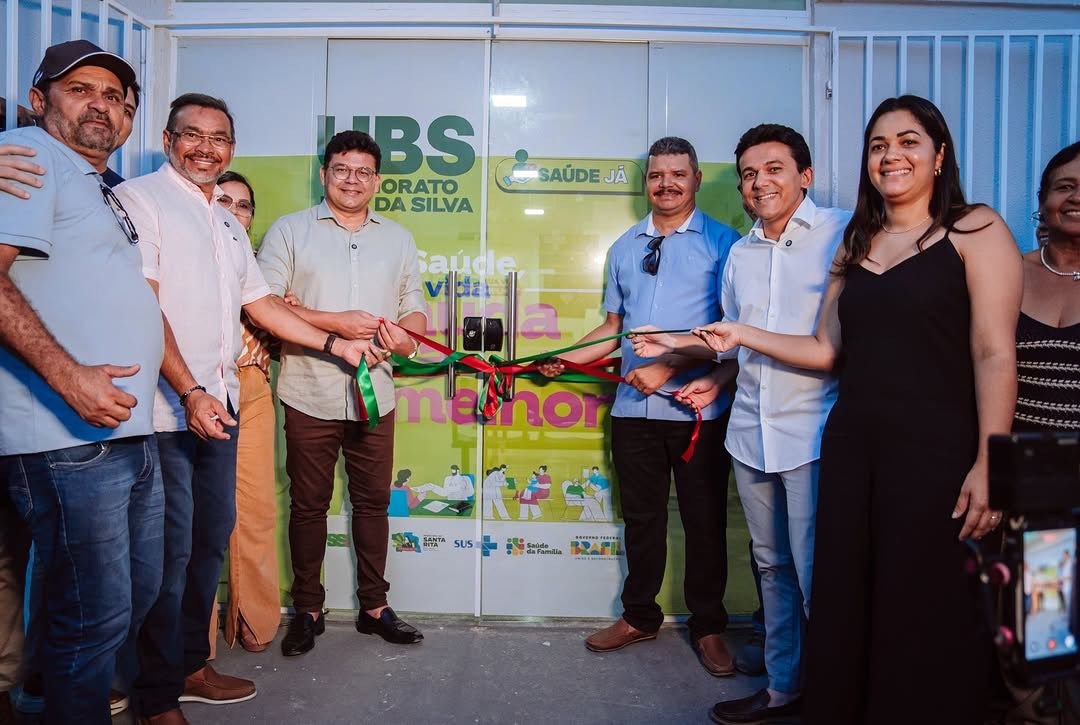 Prefeito Jackson Alvino entrega Unidade Básica de Saúde e praça no bairro Santo Amaro