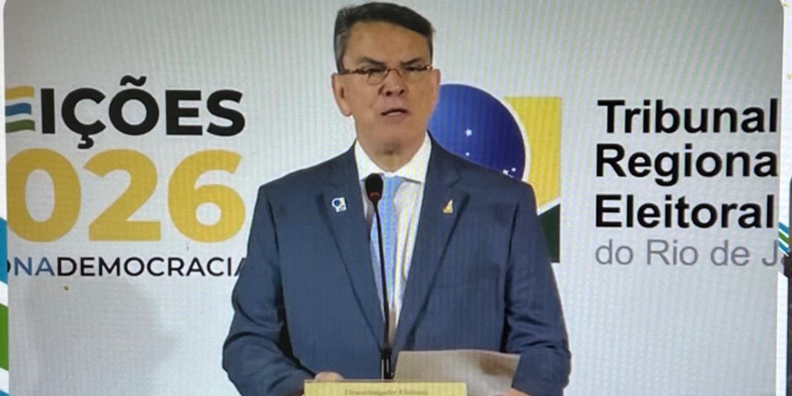Presidente do TRE-RJ pede aos eleitores que compareçam às urnas Presidente do TRE-RJ pede aos eleitores que compareçam às urnas