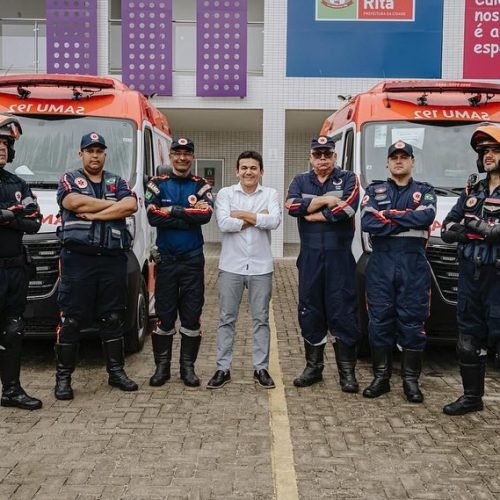 Jackson Alvino entrega novas ambulâncias do SAMU e reforça o atendimento com motolâncias em Santa Rita