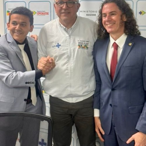 Ao lado de Veneziano, Jackson Alvino é recebido pelo ministro da Saúde em Brasília e garante mais recursos para a saúde de Santa Rita