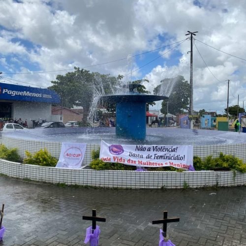 Manifestação em Santa Rita alerta para o crescimento de violência contra mulheres