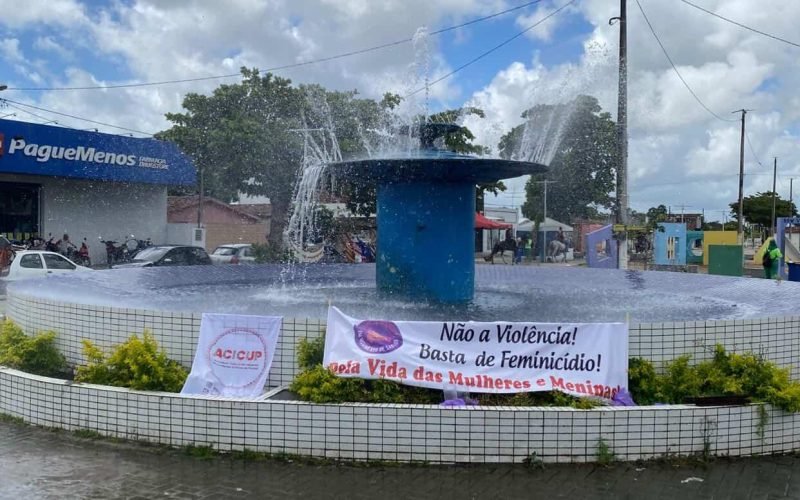 Manifestação em Santa Rita alerta para o crescimento de violência contra mulheres
