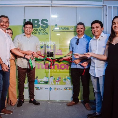 Prefeito Jackson Alvino entrega Unidade Básica de Saúde e praça no bairro Santo Amaro