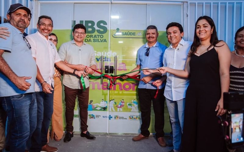 Prefeito Jackson Alvino entrega Unidade Básica de Saúde e praça no bairro Santo Amaro