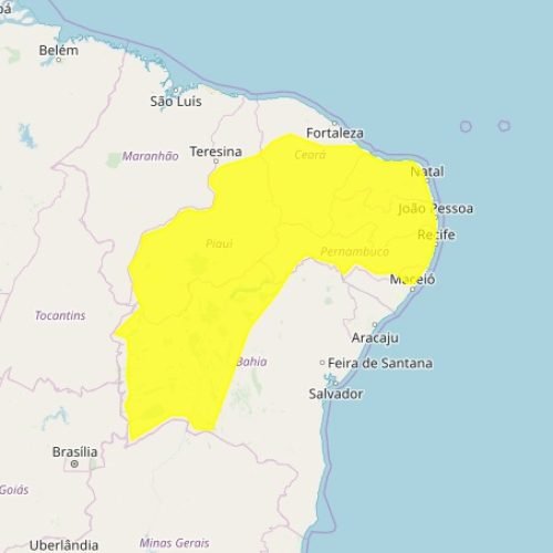 PB está em alerta para fortes chuvas e ventos de 60 km/h