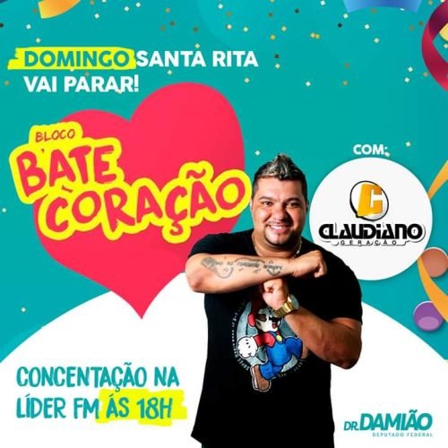 Bloco Bate Coração leva multidão as ruas de Santa Rita