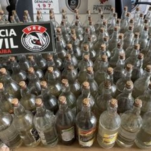 Cerca de 300 litros de loló E 54 kg de maconha são apreendidos na Paraíba