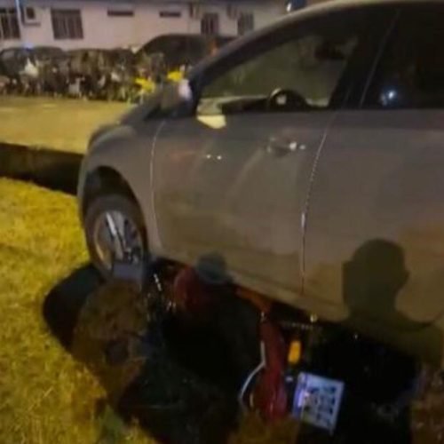 Motociclista é atropelado dentro da Central de Polícia, em João Pessoa