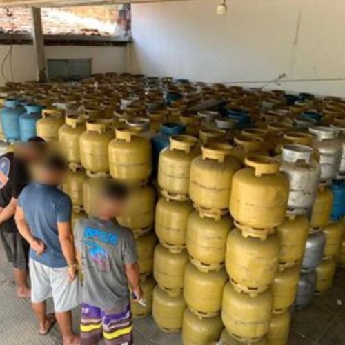 Trio é preso com mais de 530 botijões roubados em Santa Rita