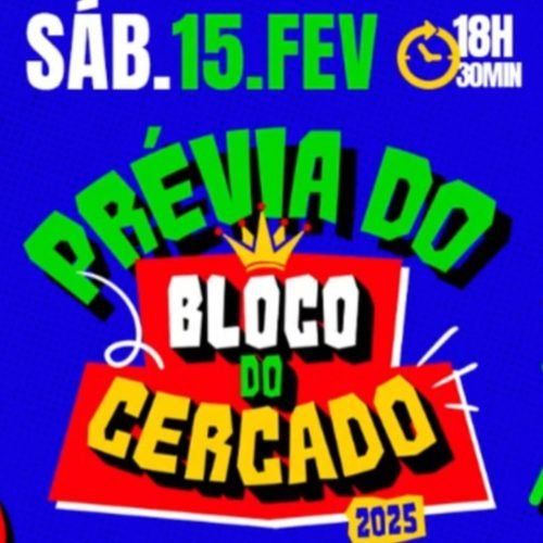 Bloco do cercado realiza prévia de Carnaval neste sabado (15) em Santa Rita