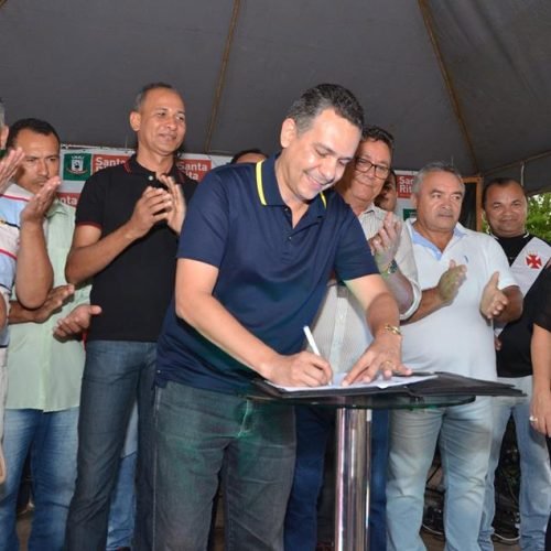 Panta assina ordem de serviço para construção de PSF em Marcos Moura