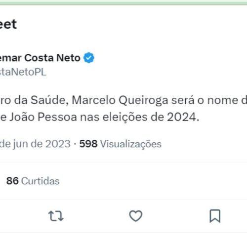 Com Bolsonaro, Queiroga se filia ao PL e Valdemar lança candidatura de ex-ministro em João Pessoa
