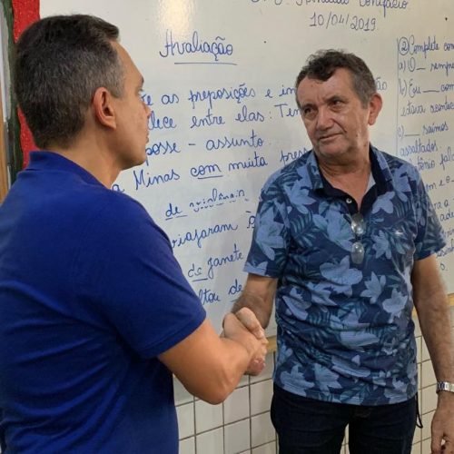 Prefeito Emerson Panta visita escolas, creche e PSF em Odilândia