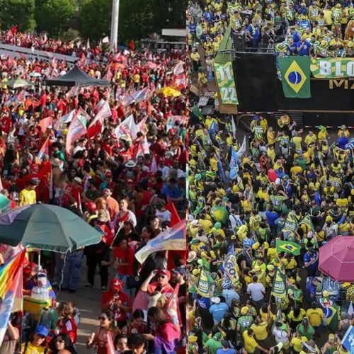 Em Brasília, atos por Lula e Flávio ficam a 2 km de distância