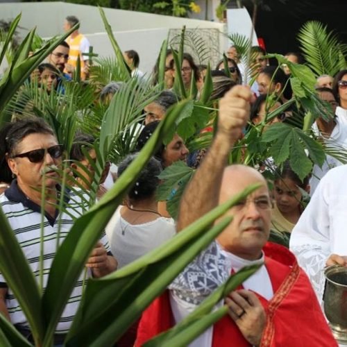 Celebração do Domingo de Ramos reúne fiéis em Santa Rita