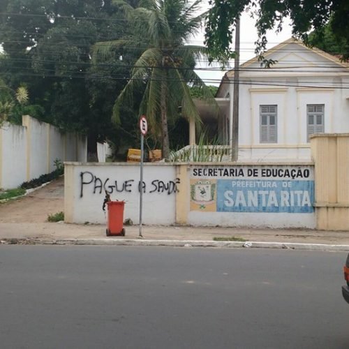 Santa Rita amanhece com pichações contra Netinho